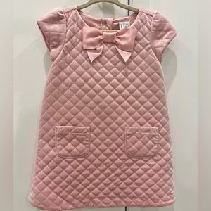 Janie & Jack pink velvet dress size 2T